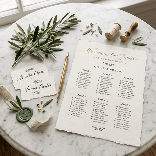 Wedding Seating Chart Etiquette