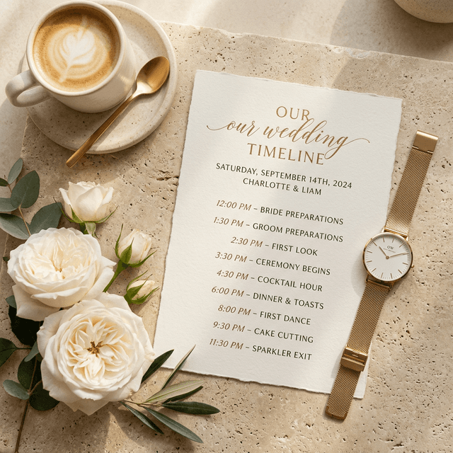 How to Create a Wedding Timeline
